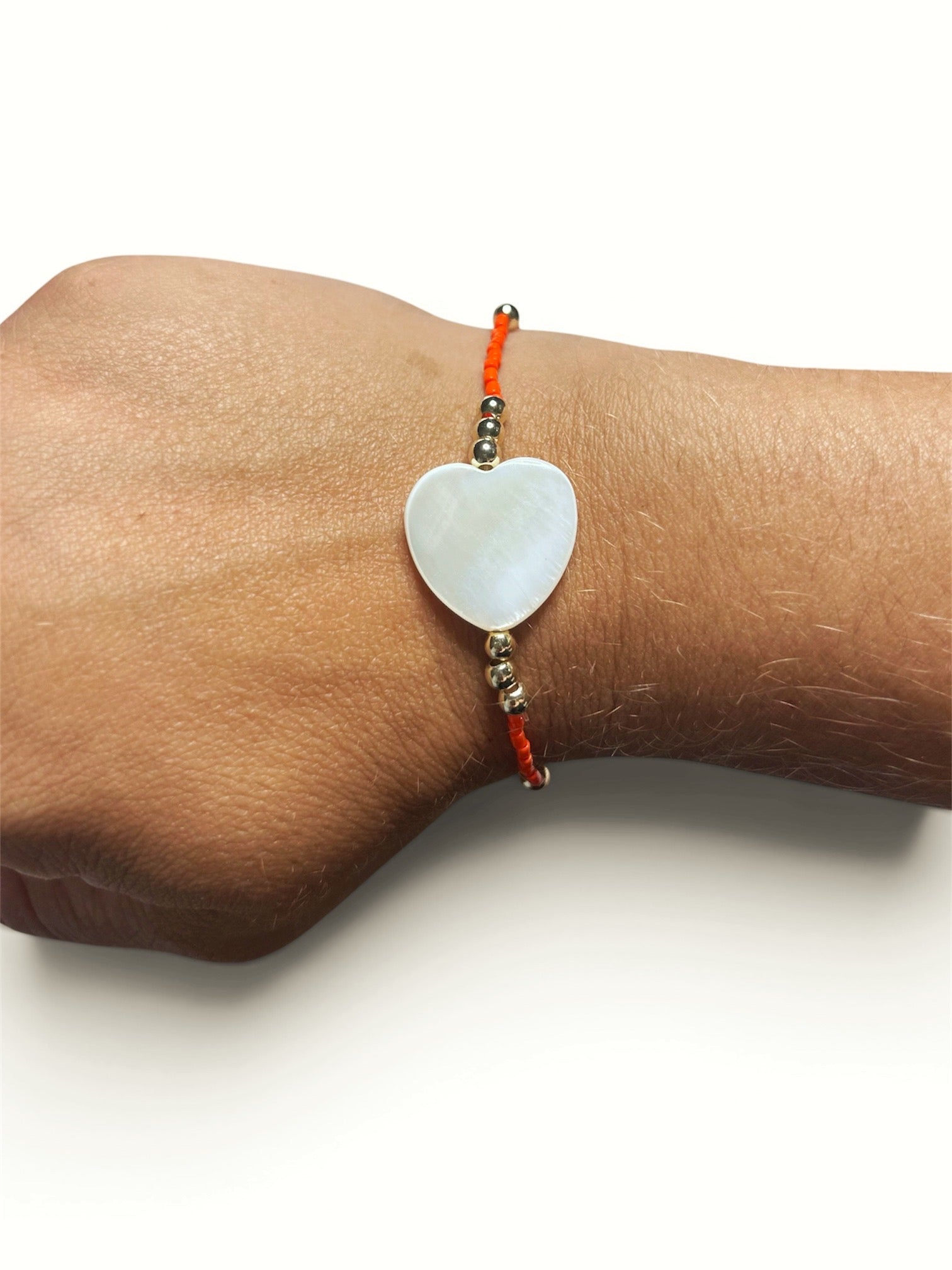 Gilded Love Bracelet in Orange – Lunora